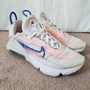 Nike Air Max 2090 Sneakers White/Racer Blue-Flash Crimson Colorway W Size 5.5